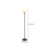 3-Light Globe Gold Contemporary Metal Floor Lamp #size