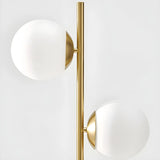 3-Light Globe Gold Contemporary Metal Floor Lamp Image - 7