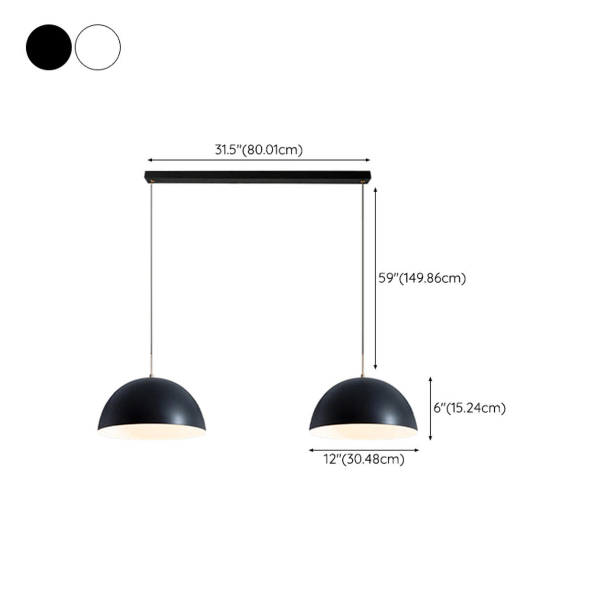 3-Light Modern Adjustable Dome Island Pendant Light 