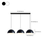 3-Light Modern Adjustable Dome Island Pendant Light Image - 22