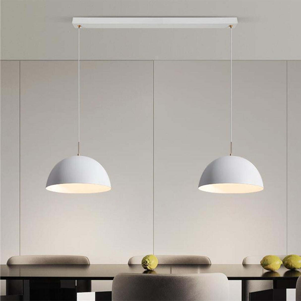 3-Light Modern Adjustable Dome Island Pendant Light Image - 3