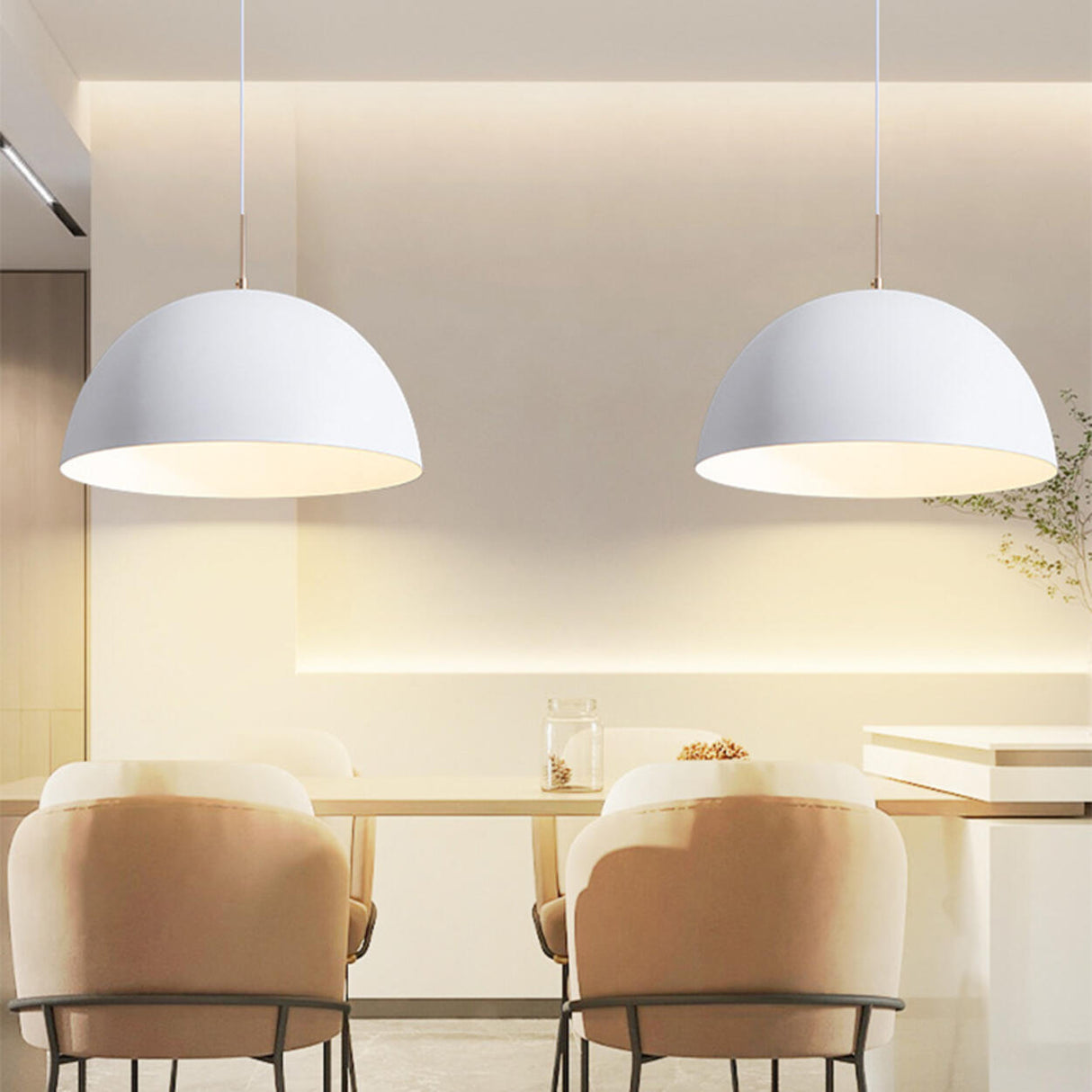 3-Light Modern Adjustable Dome Island Pendant Light Image - 6