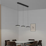 3-Light Modern Black Circular Island Pendant Light Image - 3