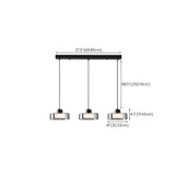 3-Light Modern Black Cylinder Adjustable Island Light Image - 10