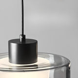 3-Light Modern Black Cylinder Adjustable Island Light Image - 8