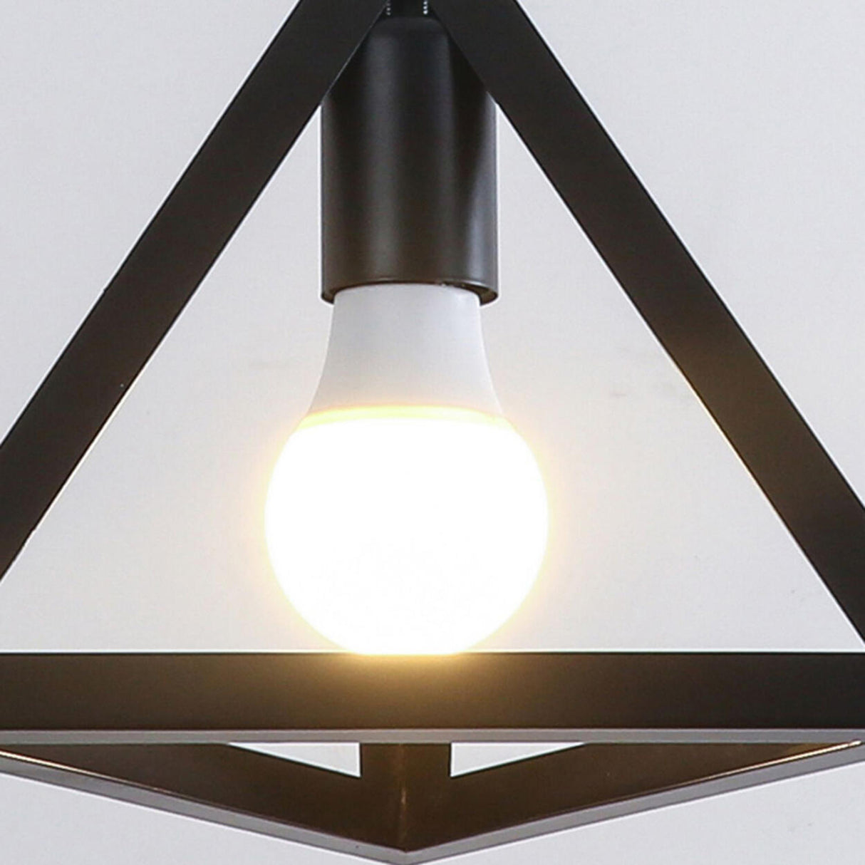 3-Light Modern Black Triangle Island Pendant Light Image - 10