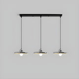 3-Light Modern Chrome Disc Metal Island Pendant Light Image - 6