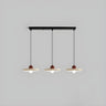 3-Light Modern Chrome Disc Metal Island Pendant Light Image - 7