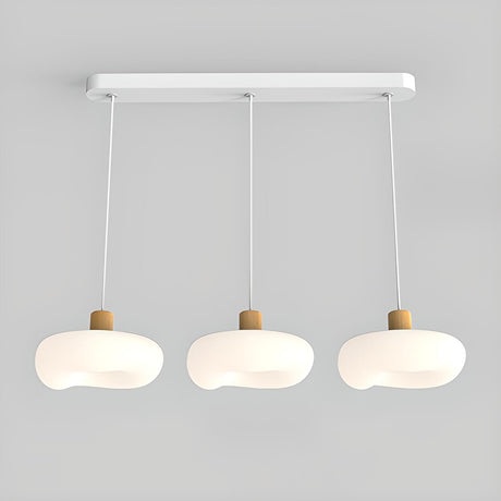 3-Light Modern Cloud-Shaped Island Pendant Light Image - 2