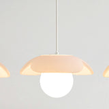 3-Light Modern Dome and Globe Island Pendant Light Image - 7