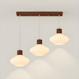 3-Light Modern Geometric White Island Pendant Light Image - 1