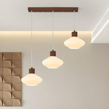 3-Light Modern Geometric White Island Pendant Light Image - 2