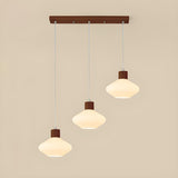 3-Light Modern Geometric White Island Pendant Light Image - 5