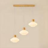 3-Light Modern Geometric White Island Pendant Light Image - 6