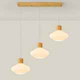 3-Light Modern Geometric White Island Pendant Light Image - 8