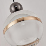 3-Light Modern Globe Black Island Hanging Light Image - 10