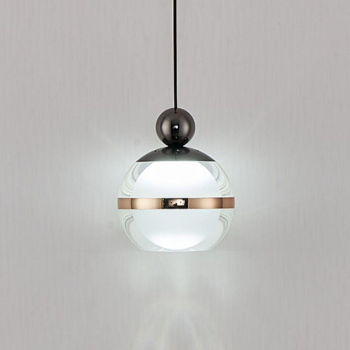 3-Light Modern Globe Black Island Hanging Light Image - 8