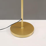 3-Light Modern Globe Gold LED Metal Floor Lamp Image - 15