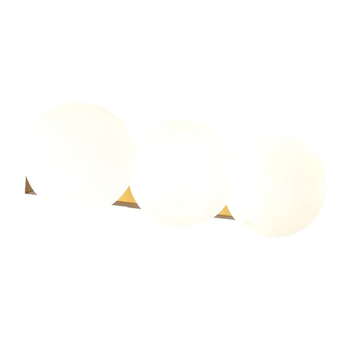 3-Light Modern Gold Globe Metal Wall Light Fixture Image - 11