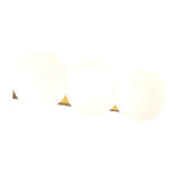 3-Light Modern Gold Globe Metal Wall Light Fixture Image - 11