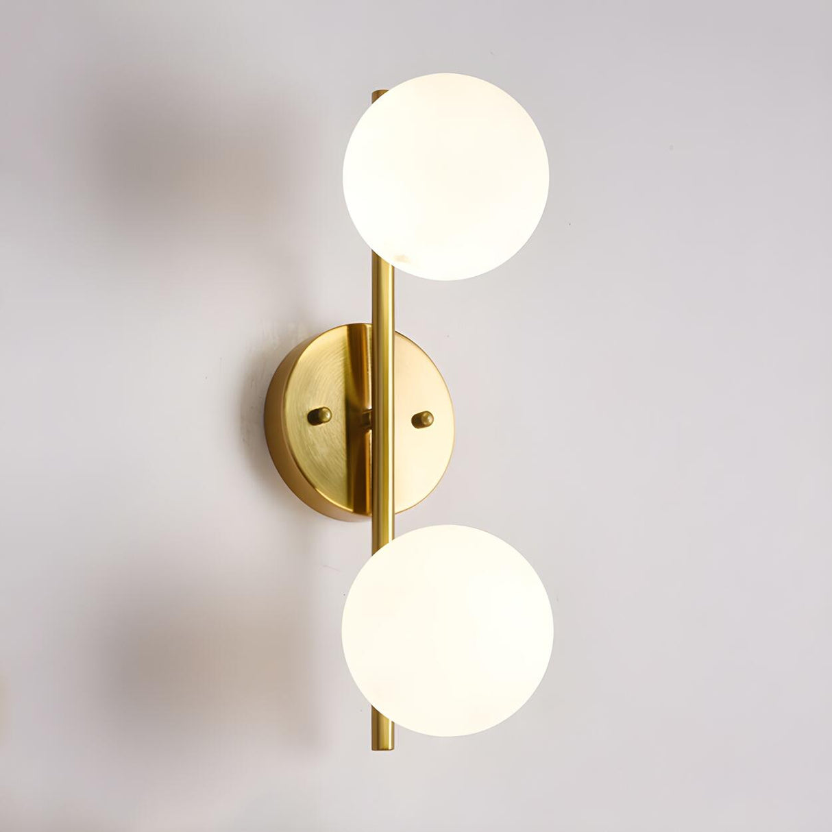 3-Light Modern Gold Globe Metal Wall Light Fixture Image - 13