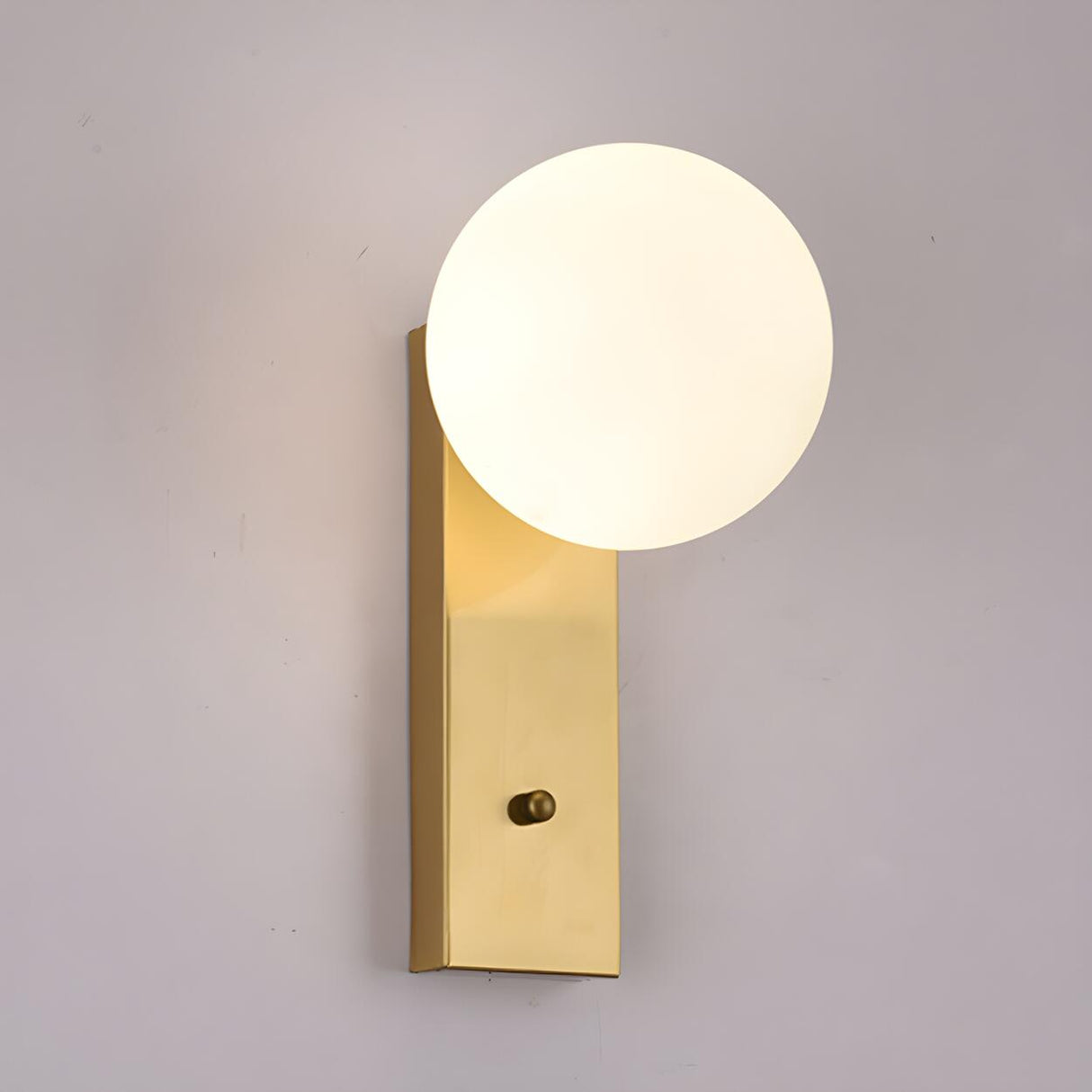 3-Light Modern Gold Globe Metal Wall Light Fixture Image - 2