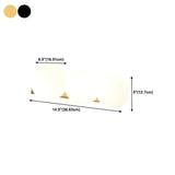 3-Light Modern Gold Globe Metal Wall Light Fixture Image - 21