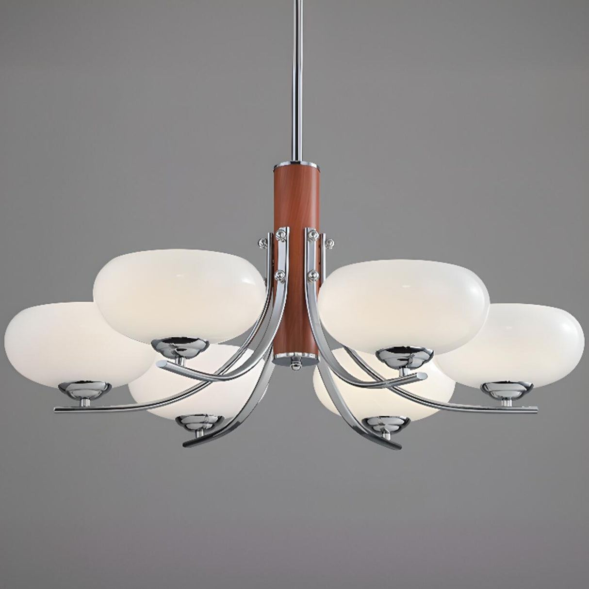 3-Light Modern Kitchen Wood  Pendant Chandelier Image - 16