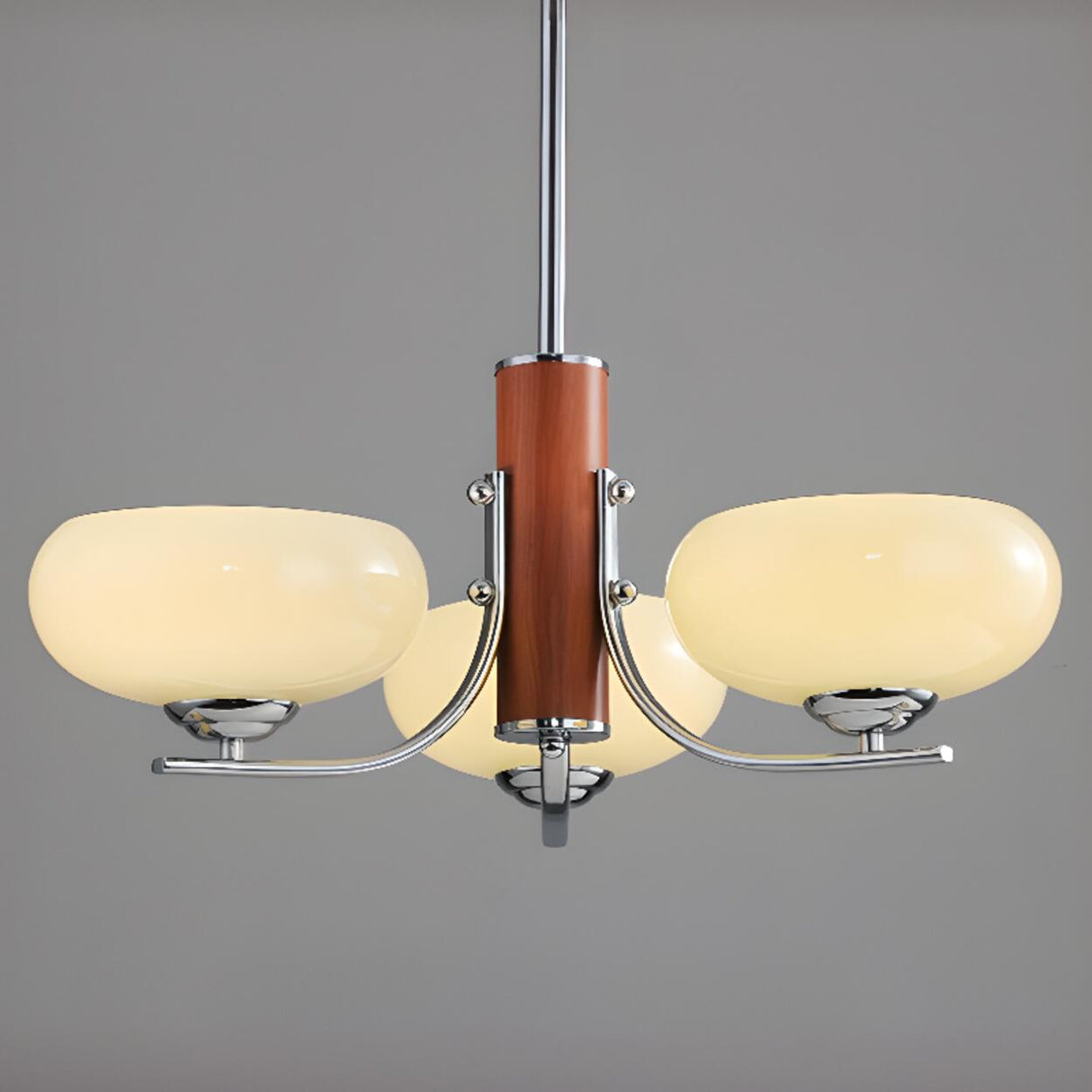 3-Light Modern Kitchen Wood  Pendant Chandelier Image - 17