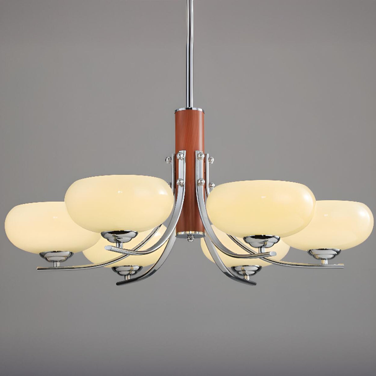 3-Light Modern Kitchen Wood  Pendant Chandelier Image - 18