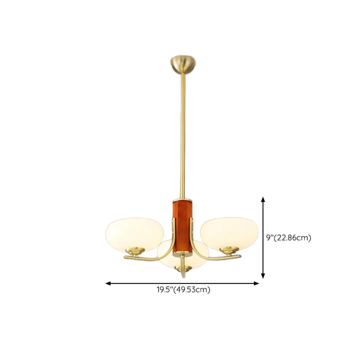 3-Light Modern Kitchen Wood  Pendant Chandelier Image - 25