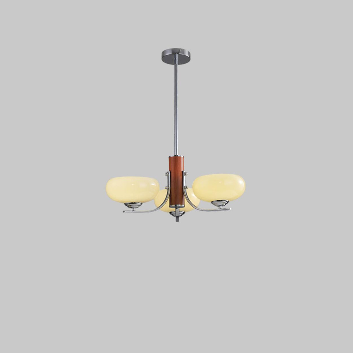 3-Light Modern Kitchen Wood  Pendant Chandelier Image - 5