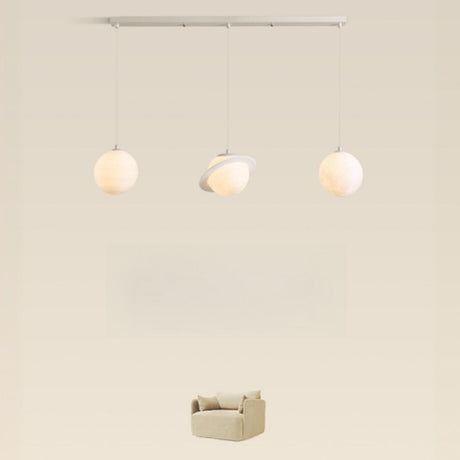 3-Light Modern Planetary Themed Island Pendant Light Image - 1