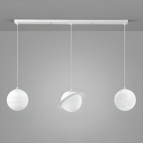 3-Light Modern Planetary Themed Island Pendant Light Image - 2