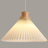 3-Light Modern Pleated Cone Island Pendant Light Image - 11