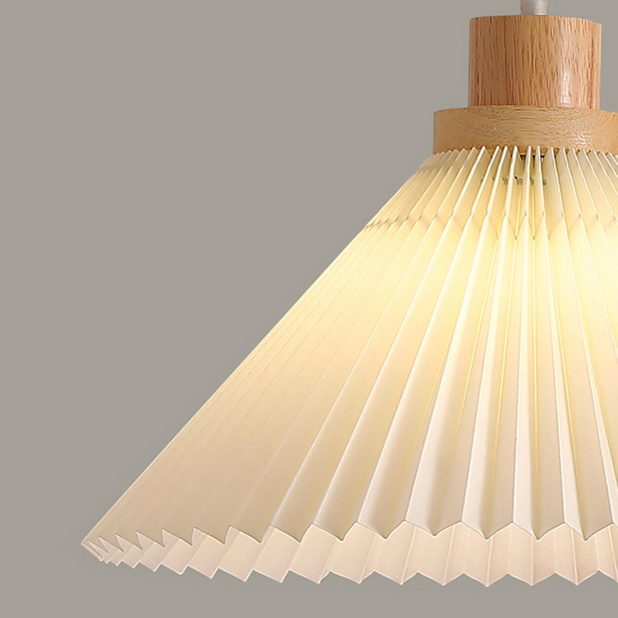 3-Light Modern Pleated Cone Island Pendant Light Image - 9