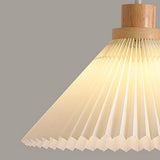 3-Light Modern Pleated Cone Island Pendant Light Image - 9