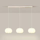 3-Light Modern Pumpkin Adjustable Island Pendant Light Image - 7