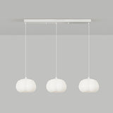 3-Light Modern Pumpkin Adjustable Island Pendant Light Image - 8