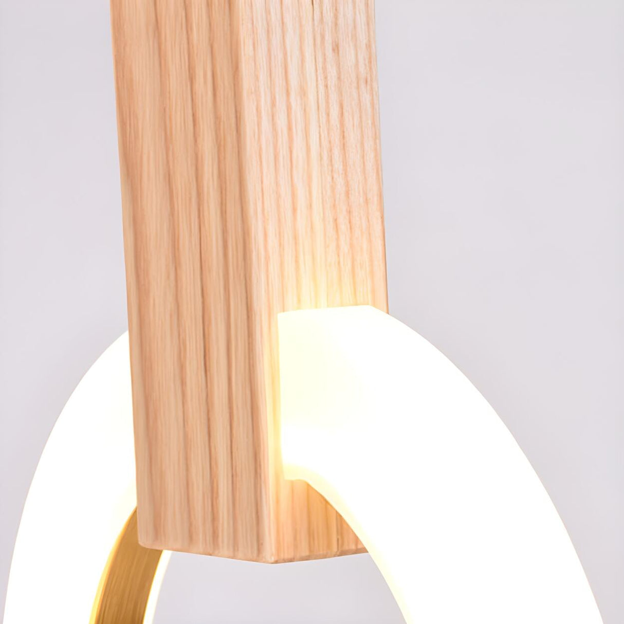 3-Light Modern Ring Adjustable Wooden Island Light Image - 8