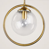 3-Light Modern Ring and Globe Island Pendant Light Image - 11