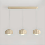 3-Light Modern Rounded Dome Design Island Light Set Image - 2