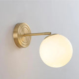 3-Light Modern Spherical Glass Vanity Light Fixture Image - 10