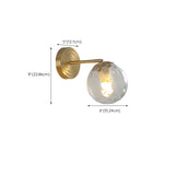 3-Light Modern Spherical Glass Vanity Light Fixture Image - 16