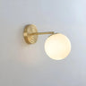 3-Light Modern Spherical Glass Vanity Light Fixture Image - 2