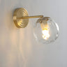 3-Light Modern Spherical Glass Vanity Light Fixture Image - 3