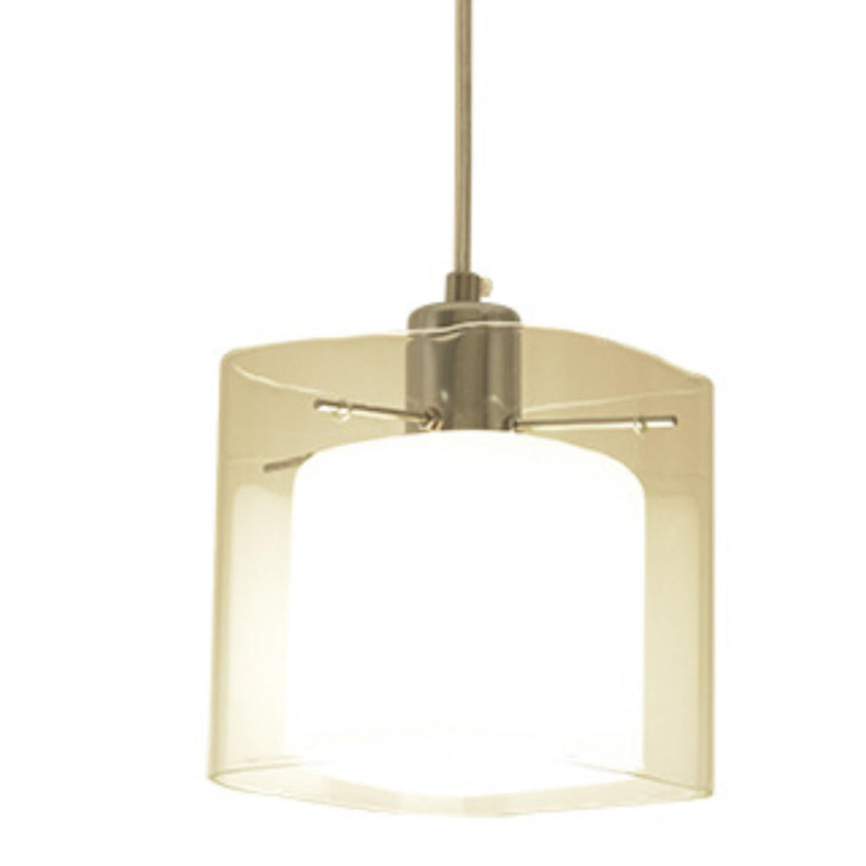 3-Light Modern Square Glass Island Pendant Light Image - 12