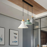 3-Light Modish Colorful Geometric Island Pendant Light Image - 1