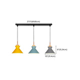 3-Light Modish Colorful Geometric Island Pendant Light Image - 13