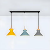 3-Light Modish Colorful Geometric Island Pendant Light Image - 3